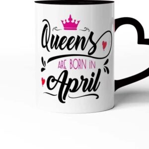 Black Heart Handle Coffee Mug