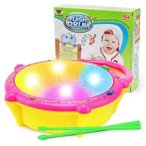 Flash Drum With Light And Sticks