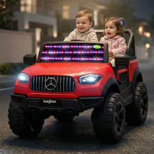 Baybee Rumble Battery Operated Jeep for Kids- red