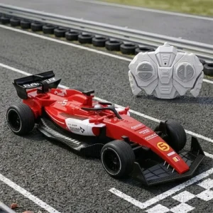 F1 Super RC Car|Rechargeable Car with Lights| Gifting Car for 4 years + Kids-BIS Certified-Red