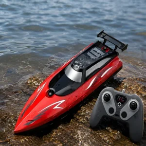 Rc Boat High-speed Speedboat Electric Yacht Charging 2.4g Rc Boat Double Helix Pulse High-speed Water Controller-pack of 1
