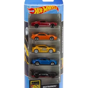 Hot Wheels NIGHTBURNERZ Diecast Toy Car Pack of 5 - Multicolor