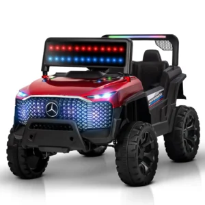 Baybee Roger Rechargeable Battery Operated Jeep for Kids- red