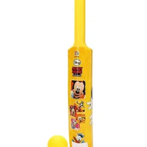 CIRCKET PLASTIC Ball And Bat (Color & Print May Vary)FOR CHILD ABOVE 4+